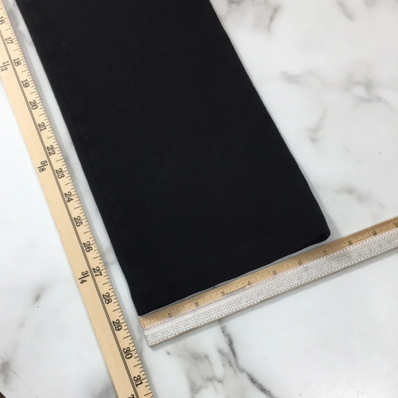 Eileen Fisher Black Ponte Knit Straight Slim Pants Womens 4 Minimalist - Picture 6 of 8